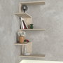 Hanah Home Caniko Estantería de Pared Travertino
